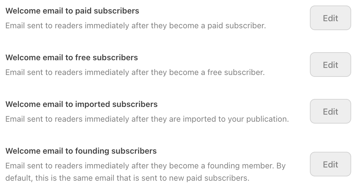 How do I set up welcome emails on Substack? – Substack, Inc