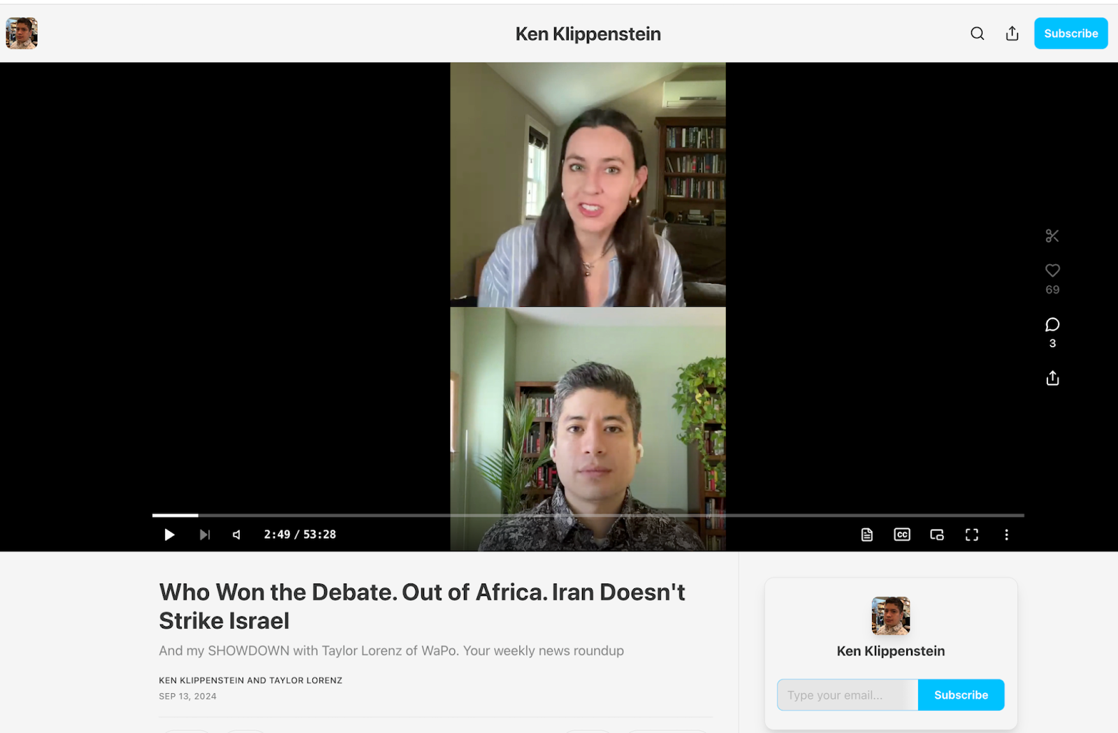 Published Live Video Example